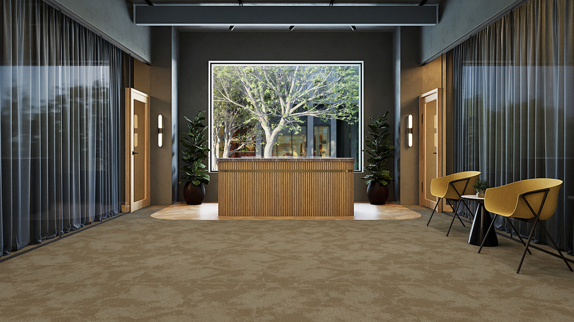 Harmonia Carpet Tiles 3 Harmonia Neutral_Earth Whisper_Ashlar_Hero