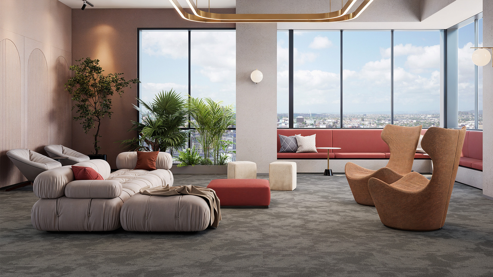 Harmonia Carpet Tiles 7 Harmonia Neutral_Stone Shimmer_Ashlar_Hero