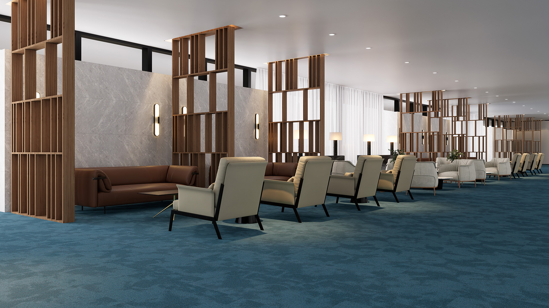 Harmonia Carpet Tiles 9 Softstep_Harmonia_Colours_Dawn Sky_Hero