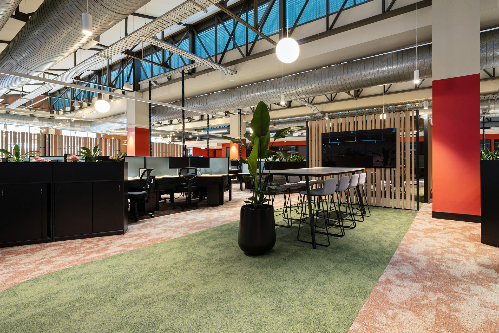 Acouflor Harmonia Carpet Tiles featured at XXXX Beer Office